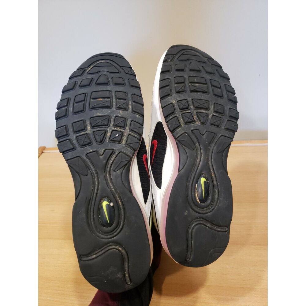 Nike Air Max 97 White/Rush Pink-Black-Volt (CI9871 100) 4H Size 13 - Picture 6 of 12